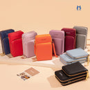 Bolsa Feminina Transversal Porta Celular 3 Divisórias Social