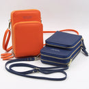 Bolsa Feminina Transversal Porta Celular 3 Divisórias Social