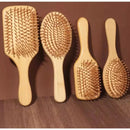 Escova De Cabelo De Bambu e Madeira Antiestática